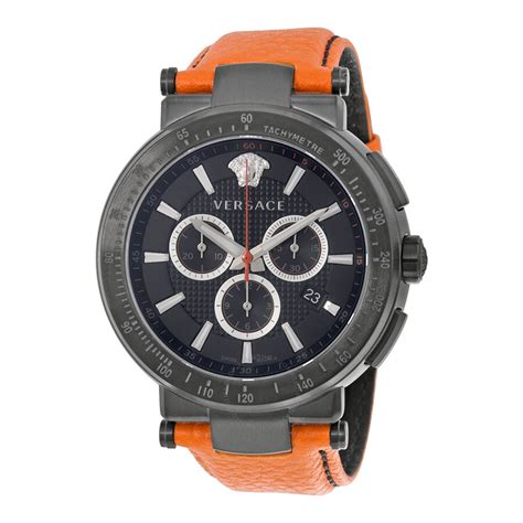 versace mystique sport chronograph mens watch|Versace Mystique Sport Chronograph Black Dial Orange Leather .